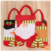 Xmas Santa Claus Decoration - Gift Bag for Candy Pouch