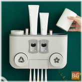 Toothed Toothbrush Holder with Perforation-Free Design