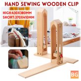 Wooden Clip Stitch Sewing Tool - Adjustable Hand Clamp