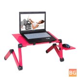 Table Laptop Desk Stand with Cooling Fan for Home Office