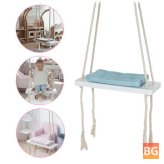 Kids Hanging Swing Chair with Cushion - Safety Rocking Seat