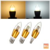 Golden Glass LED Candle Bulb - 7W