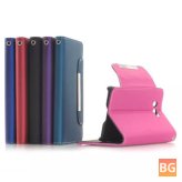 Protective Flip Leather Cover for Samsung Galaxy Alpha G8508S