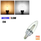 White LED Lamp Bulb for Task Light - E14 3.5W