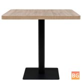 Bistro Table with MDF and Steel Square 31.5