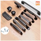 Aluminum alloy black handles for furniture cabinet knobs and handles kitchen handles drawers handles cupboard knobs