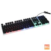 Punk Backlit Gaming Keyboard and Mouse Combo