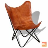 Butterfly Chair - Brown - Leather
