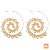 Small Earrings with Drop Shape - Trendy Big Circle