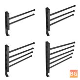 Wall-Mounted Stainless Steel Towel Rack for Kitchen Storage