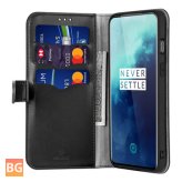 For OnePlus 7T Pro Case - PU Leather Soft Protective Cover