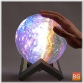 Touch Sensitive LED Lamp with 7 Colors Moon and Star