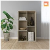 Book Cabinet/Sideboard in White and Oak 19.7