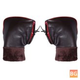 Windproof motorcycle gloves with Velvet leather grip