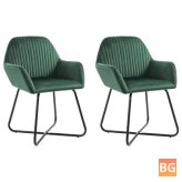 Green Velvet Dining Chairs