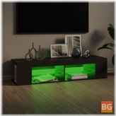 TV Cabinet with LED Lights - Gray 53.1