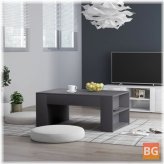 Chipboard Coffee Table with Gray Background