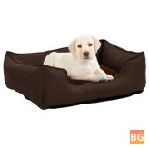 Dog Bed Linen - 85x70x23CM - fleece brown