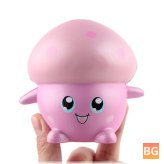 Soft Pink Mushroom Doll 11cm - Soft Slow Rising Collection Gift Decor Toy