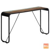 Console Table - 140x35x76 cm - Solid Recycled Wood
