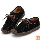 Women's Suede Loafer Shoes - Casual and Comfortable