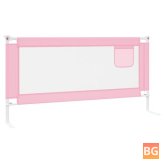 Toddler Bed Rail - 180x25 cm fabric pink
