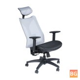 BlitzWolf Office Chair - Ergonomic Design Mesh Chair With Lumbar Support & Tilt + Rocking Removable And Adjustable Headrest