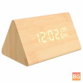Digital Alarm Clock with Wooden Triangle as a Sensor