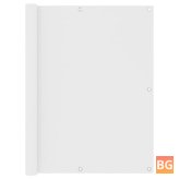 Balkonscherm - 120x600 cm - oxford stof wit