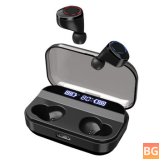 Bluetooth 5.0 Earphones with Hi-Fi Display - Waterproof 4000mAh