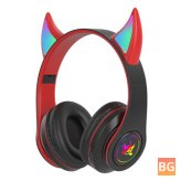 Bluetooth 5.0 Gaming Headset with LED Light and TF Card Slot