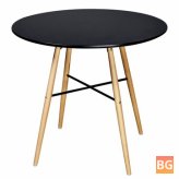 Round Table with Black MDF