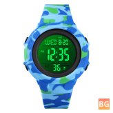 Waterproof Men's Sport Digital Watch with Countdown Alarm and Stopwatch
