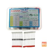 240pc Diode Assortment Kit with Fast Recovery & Schottky Switching