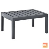 Lounge Table Anthracite 30.7"x21.7"x10.3" Plastic