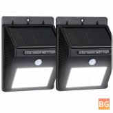 LED Solar Powered Wall Lights - 200LM