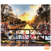 Wall Art - Sunrise Flower Bike