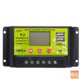 Solar Charge Controller with LCD Display and Dual USB Ports