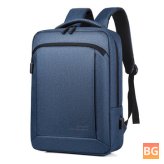 OUMANTU 9007 Business Backpack for Laptops - Male Shoulders - Storage Bag with USB Waterproof Schoolbag for 15.6 Inch Computer