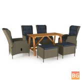 Brown Garden Dining Set