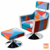 TV Armchair with Patchwork Fabric Design