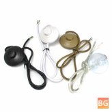 1M Circular Lighting Button Switch with 3 Core Flex Cord for Table Lamp