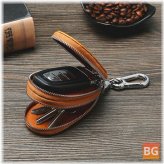 Wallet for Men - Double Zipper - Car Key Holder