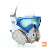 Full Face Respirator & Goggles - Chemical Pesticide Dustproof