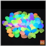 Luminous Garden Pebbles - 100pcs Glow Stones for Outdoor Decor