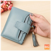 Women's Casual Wallet with 19 Slot Card Slot and Tassel
