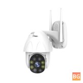 Waterproof WIFI Security Camera with Night Vision and Two-way Radio