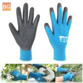 Waterproof Nylon Garden Housework Gloves with Sandy Coated Protection