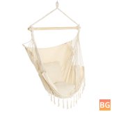 Hanging Swing Seat with Cushion - Garden Chair