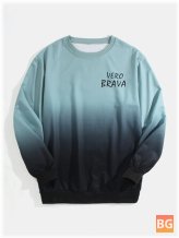 Ombre Pullover for Men - Long Sleeve